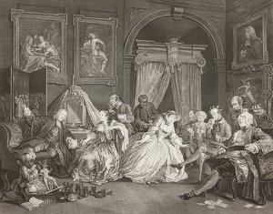 Marriage à la Mode, Blatt 4: La Toilette - William Hogarth