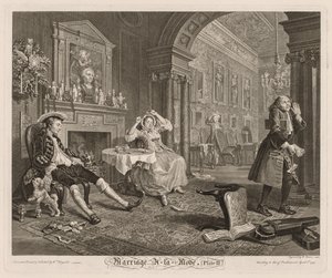 Mariage à la mode : Planche II, 1745 - William Hogarth
