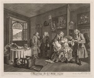 Mariage à la Mode : La Mort de la Comtesse - William Hogarth