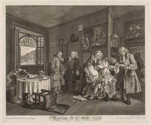 Mariage à la Mode : La Mort de la Comtesse, 1745 - William Hogarth