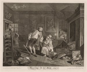 Mariage à la mode : La mort du comte, 1745