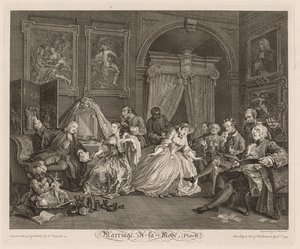 Mariage à la Mode : La Scène de la Toilette - William Hogarth