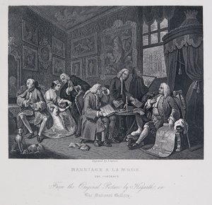 Marriage à la Mode: The contract - William Hogarth