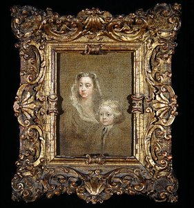 Mary Edwards Hamilton et son fils, Gerard Anne - William Hogarth