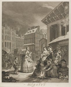Matin, plaque une de Les Quatre Temps de la Journée - William Hogarth