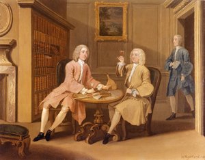 M. Woodbridge et le capitaine Holland - William Hogarth