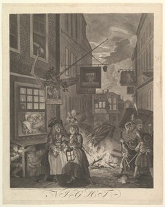 Nuit Les Quatre Moments de la Journée, 25 mars 1738 - William Hogarth