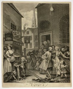 Midi, planche deux de Les Quatre Moments de la Journée - William Hogarth