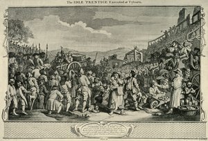 Sur la route de Tyburn, 1747, 1925