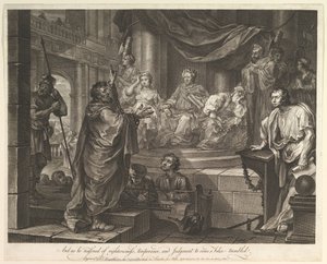 Paul devant Félix, 5 février 1752 - William Hogarth