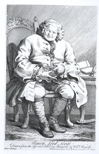 Portrait de Simon Fraser, Lord Lovat (c.1667-1747) 25 août 1746