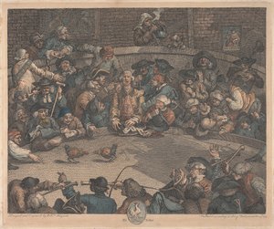 Sport royal, billet de fosse - William Hogarth