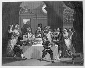 Sancho affamé par son médecin - William Hogarth