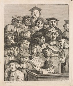 Érudits à une conférence - William Hogarth