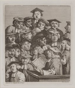 Écoliers à une conférence, 3 mars - William Hogarth