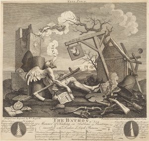 Cul-de-lampe, ou Le Bathos - William Hogarth