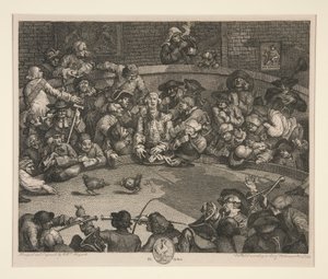 Le combat de coqs - William Hogarth