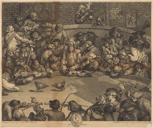 Le combat de coqs - William Hogarth