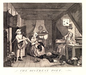 Le poète en détresse, 1741 - William Hogarth