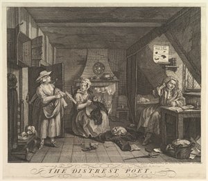 Le poète en détresse - William Hogarth