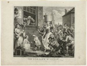 Le Musicien enragé - William Hogarth