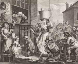 Le musicien enragé. 1741 - William Hogarth