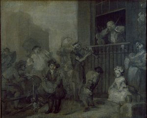 Le Musicien enragé - William Hogarth