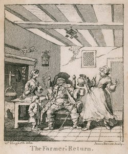 Le retour du fermier - William Hogarth