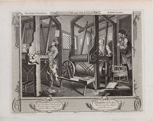 Les Apprentis compagnons à leurs métiers. Série Industrie et Oisiveté - William Hogarth
