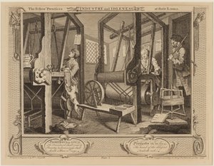 Les Apprentis compagnons à leurs métiers - William Hogarth