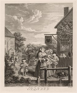 Les Quatre Moments de la Journée : Soir - William Hogarth
