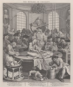 La quatrième étape de la cruauté : la récompense de la cruauté - William Hogarth