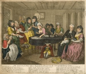 Les funérailles de la pauvre Mary Hackabout, assistées par la confrérie de Drury Lane - William Hogarth