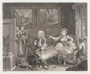 La prostituée trouve un protecteur - William Hogarth