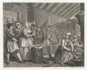 La prostituée logée à Bridewell - William Hogarth