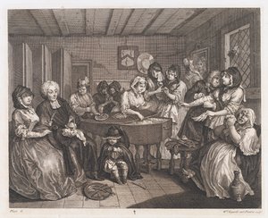 Les funérailles de la prostituée, conçu en 1732, imprimé en 1744 - William Hogarth