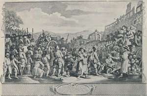 Le Prentice paresseux exécuté à Tyburn De la série Industrie et oisiveté, 1747, 1920 - William Hogarth