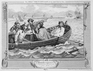 Le Paresseux renvoyé et envoyé en mer, planche V de 