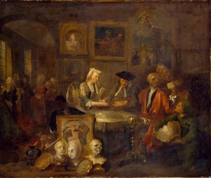 Le contrat de mariage, début des années 1730 - William Hogarth