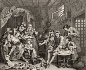 La scène de la prison, planche VII de 