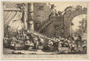 La punition infligée à Lemuel Gulliver - William Hogarth