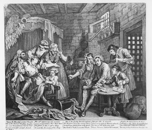 Le Débauché en prison, planche VII, de 