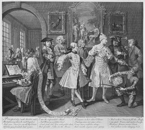 Le Lever du débauché, planche II, de 