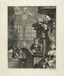 La Congrégation endormie - William Hogarth