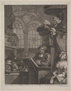 La Congrégation endormie, 21 avril 1762 - William Hogarth