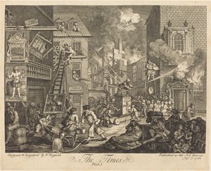 Les Temps, pl.1 - William Hogarth