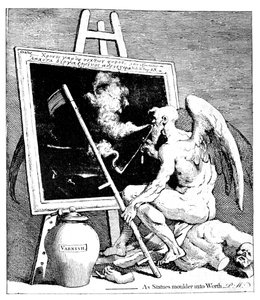 Le temps fumant une image, 1761