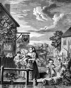 Les moments de la journée - Soir par William Hogarth