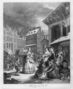 Les moments de la journée, matin - William Hogarth