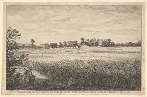 Vue de la maison de Ranby, 1er mai 1781 - William Hogarth